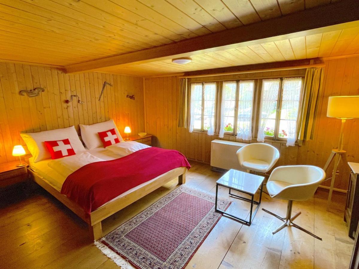 Swisshut Stunning Views Alps Lake - Chalet Erli Darligen Екстер'єр фото