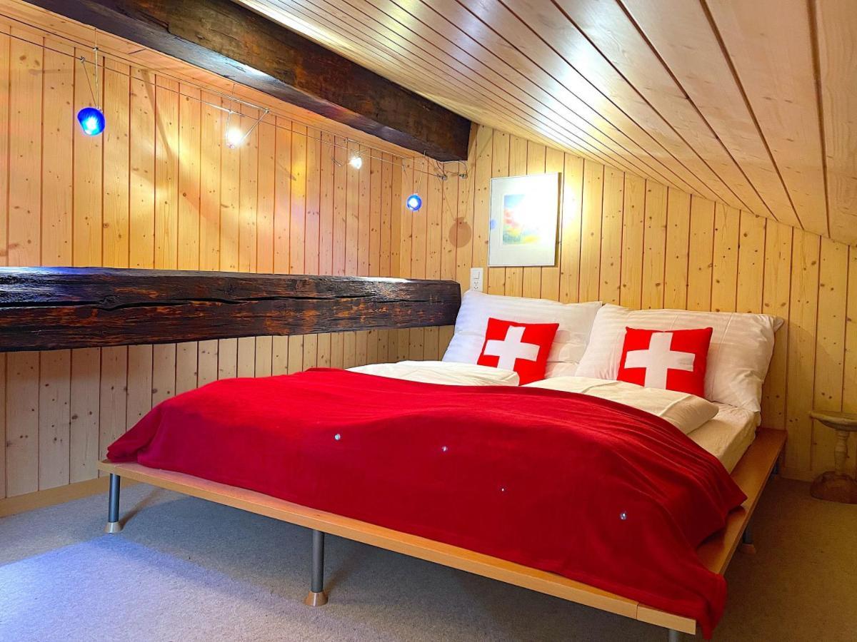 Swisshut Stunning Views Alps Lake - Chalet Erli Darligen Екстер'єр фото