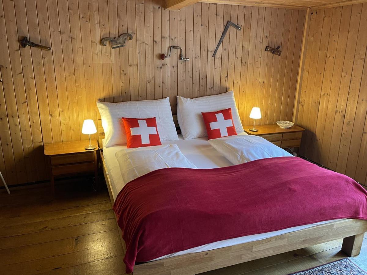 Swisshut Stunning Views Alps Lake - Chalet Erli Darligen Екстер'єр фото